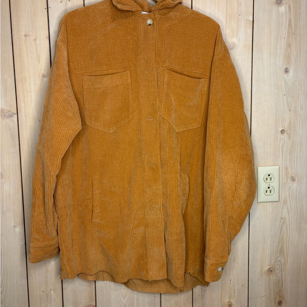 Corduroy Jacket in Mustard Yellow